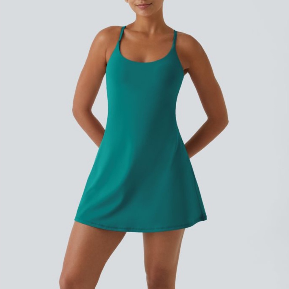Halara SoftlyZero™ Plush Backless Active Dress-Easy Peezy Edition